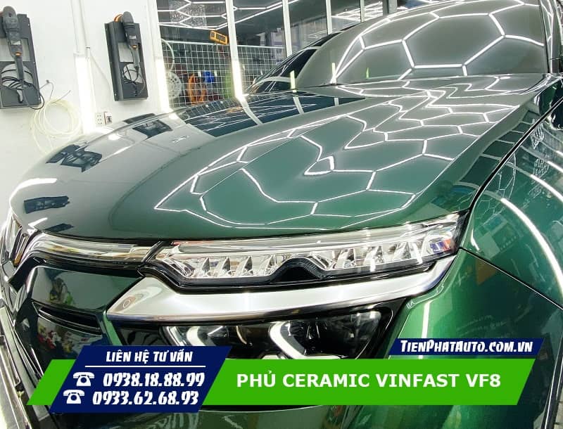 Tiến Phát Auto là trung tâm chuyên phủ Ceramic VF8 tại TPHCM
