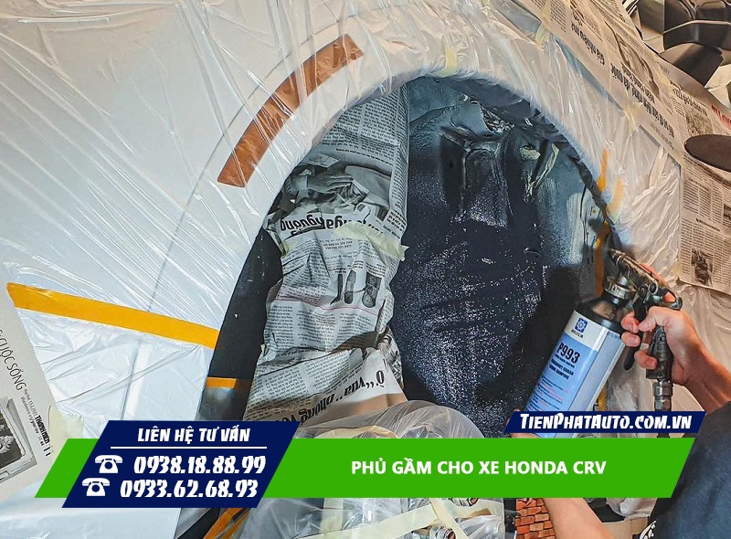 Xịt phủ gầm cho xe Honda CRV 2024 chống rỉ sét hiệu quả