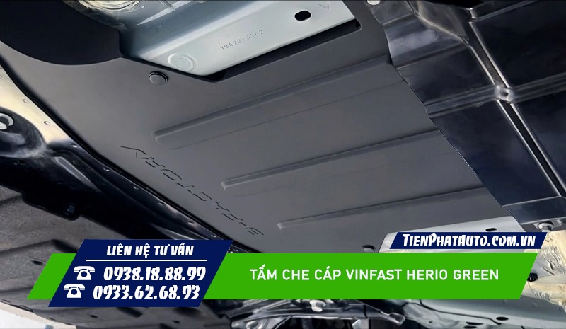 Tiến Phát Auto chuyên lắp tấm che cáp cho Vinfast Herio Green