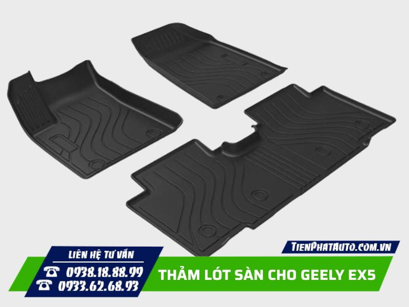 Thảm lót sàn Geely EX5 chịu nhiệt tốt, độ bền cao Thảm lót sàn Geely EX5 chịu nhiệt tốt, độ bền cao