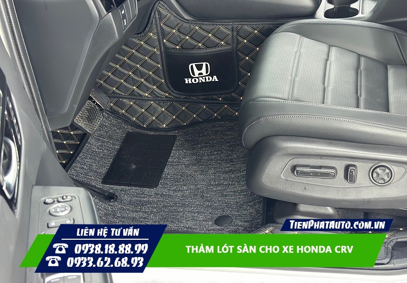 Thảm lót sàn cho Honda CRV là trang bị không thể thiếu