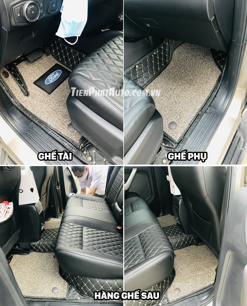 Mẫu thảm lót sàn cho ô tô chất liệu 6D cao cấp
