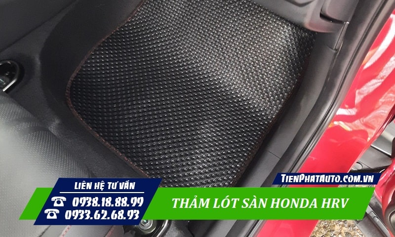 Thảm lót sàn cho Honda HRV 2023 chất liệu cao su hiệu KATA
