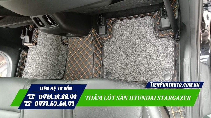 Mẫu thảm lót sàn 6D, 360 độ cho xe Hyundai Stargazer