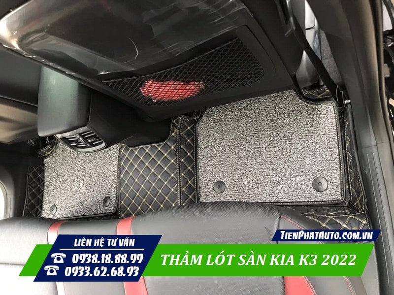 Thảm lót sàn Kia K3 2022 giúp giữ nội thất xe tốt hơn