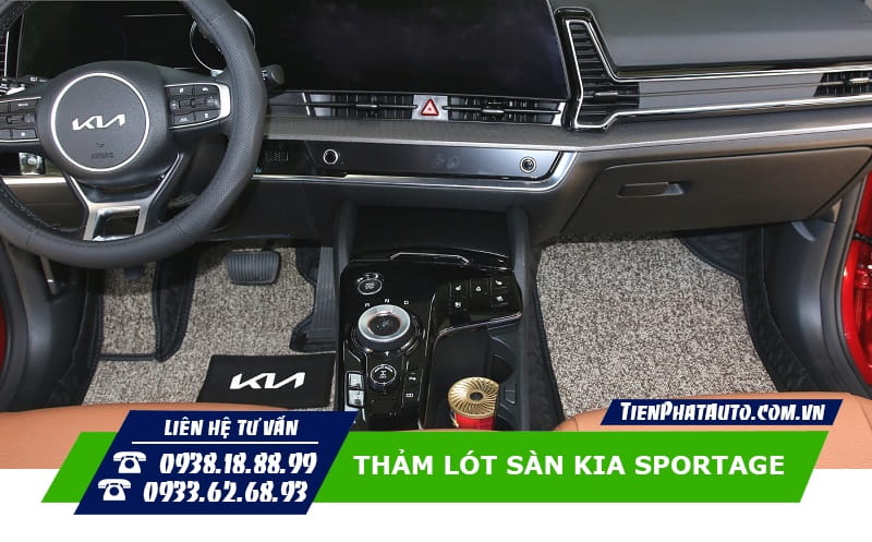 Tiến Phát Auto có đầy đủ mẫu mã chất liệu thảm lót sàn cho Kia Sportage