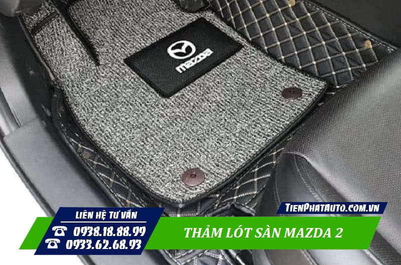 Thảm lót sàn Mazda 2 là phụ kiện cần thiết nên trang bị cho xe