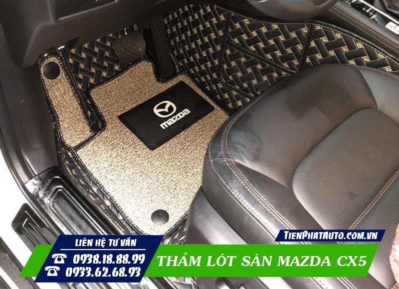 Mẫu thảm lót sàn Mazda CX5 loại 360 độ lắp bên ghế tài