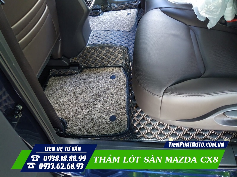 Thảm lót sàn là phụ kiện không thể thiếu trên Mazda CX8