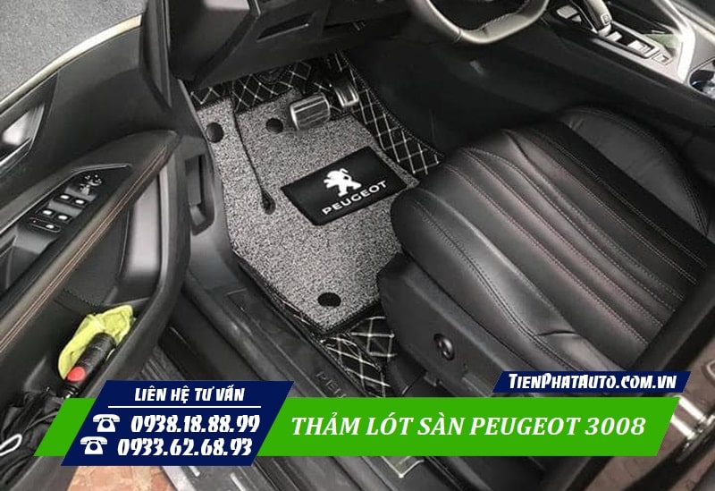 Thảm lót sàn Peugeot 3008 là phụ kiện cần thiết không thể thiếu
