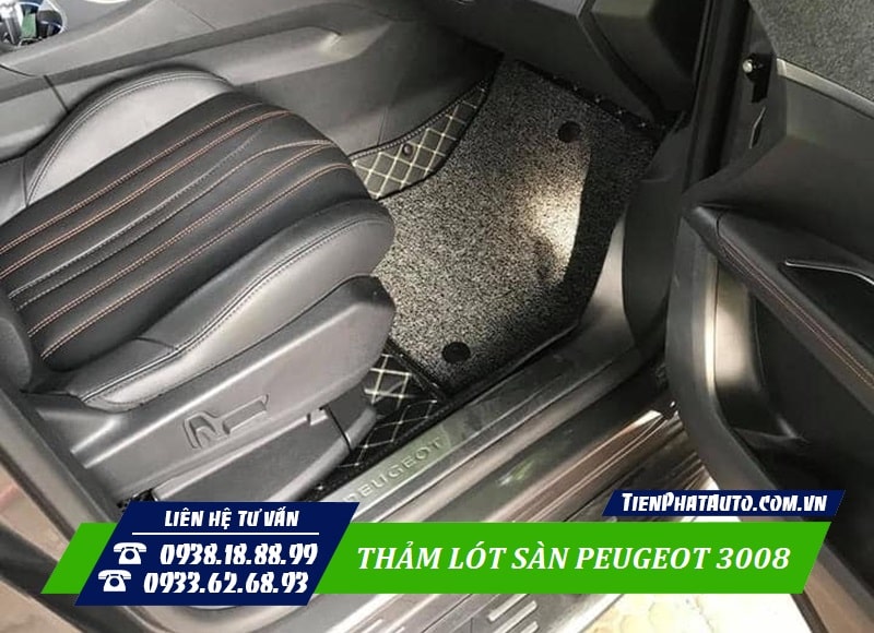 Tiến Phát Auto chuyên may thảm lót sàn cho xe Peugeot 3008