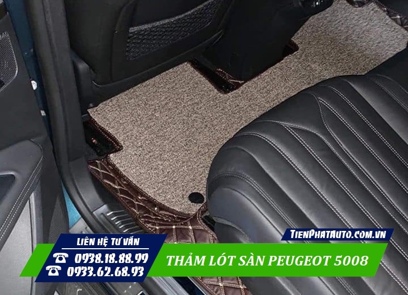 Thảm lót sàn Peugeot 5008 giúp mang lại nhiều sự tiện lợi