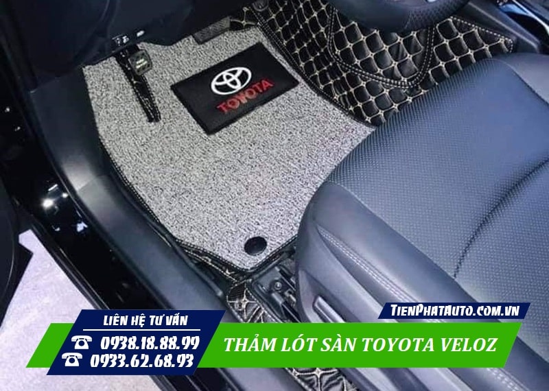 Thảm lót sàn Toyota Veloz là món phụ kiện hầu như không thể thiếu trên xe
