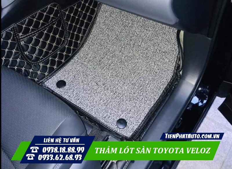 Tiến Phát Auto chuyên may thảm lót sàn dành cho xe Toyota Veloz