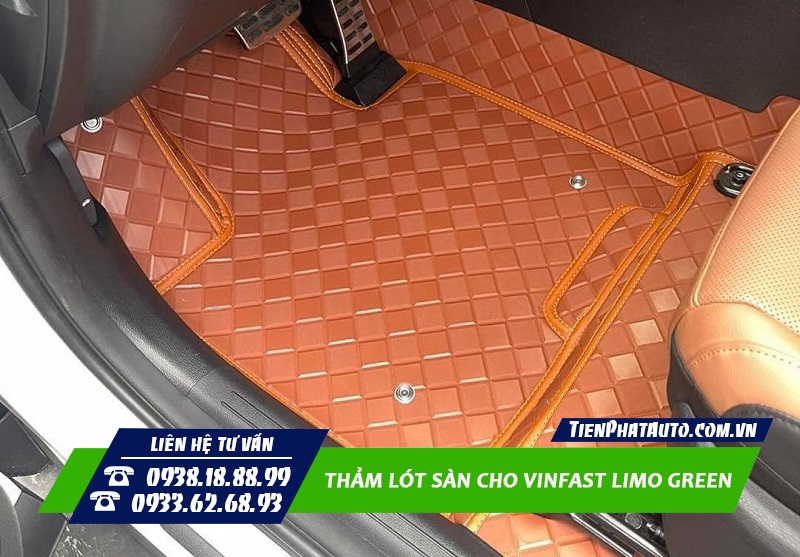 Mẫu thảm lót sàn 360 cao cấp được thiết kế may theo phom xe