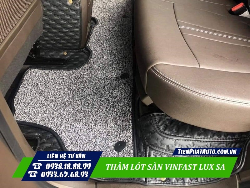 Thảm lót sàn Vinfast Lux SA có nhiều chất liệu để bạn lựa chọn phù hợp