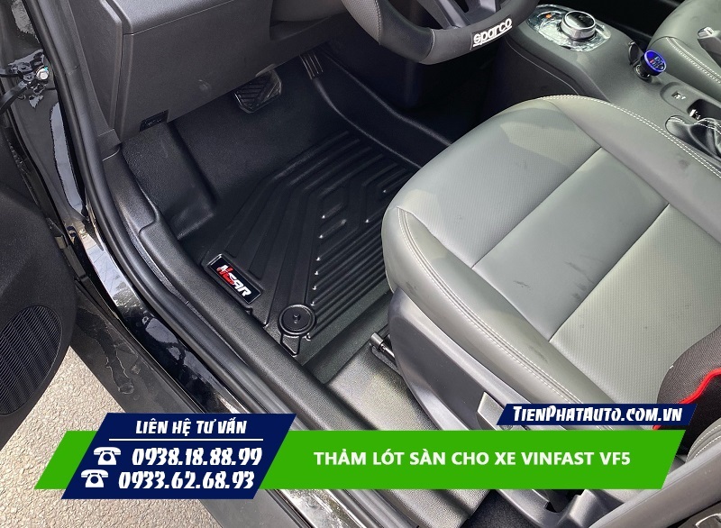 Thảm lót sàn cho xe Vinfast VF5 giữ vệ sinh xe tốt hơn