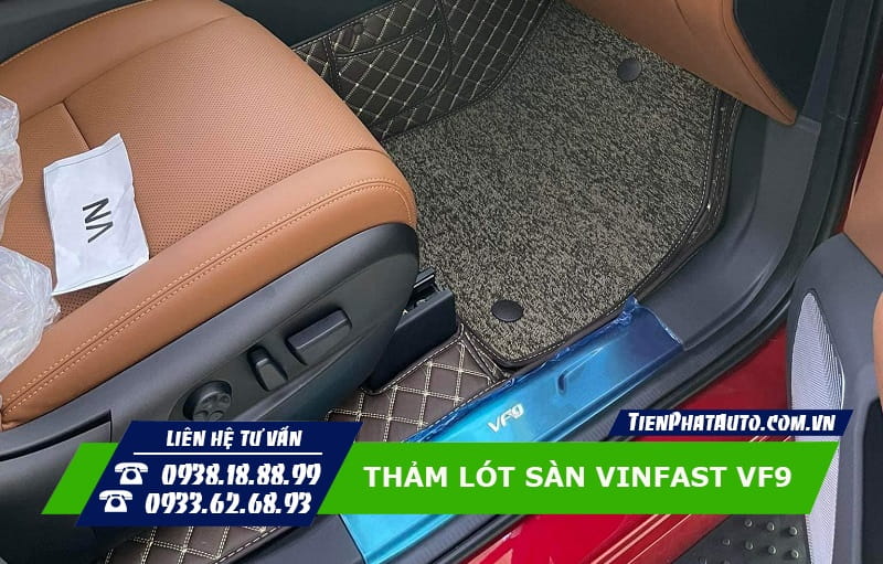 Tiến Phát Auto chuyên may thảm lót sàn cho xe Vinfast VF9 tại TPHCM