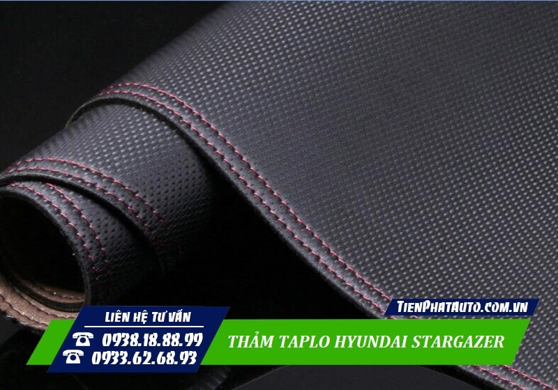 Hình ảnh chất liệu thảm taplo chất liệu da cho Hyundai Stargazer