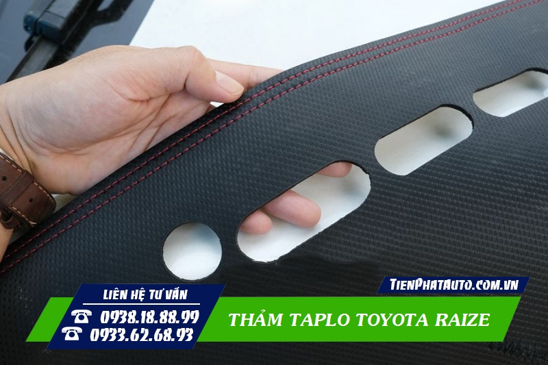 Thảm taplo cho Toyota Raize giúp mang lại nhiều sự tiện lợi khi sử dụng