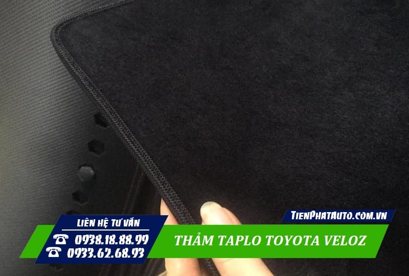 Thảm taplo chất liệu nhung dành cho xe Toyota Veloz