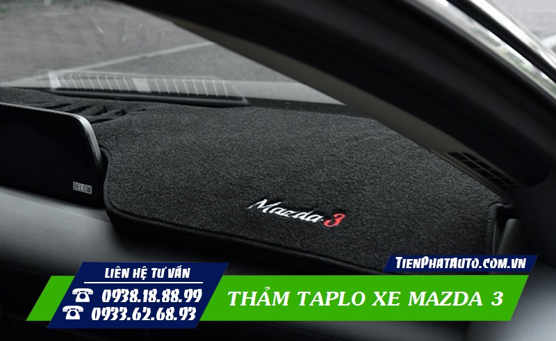 Thảm taplo Mazda 3 gúp mang lại nhiều sự tiện lợi khi sử dụng