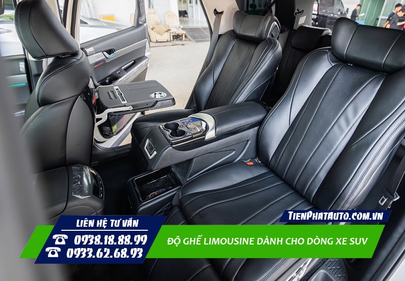 Ghế Limousine có nhiều chức năng giúp ngồi thoải mái suốt hành trình dài
