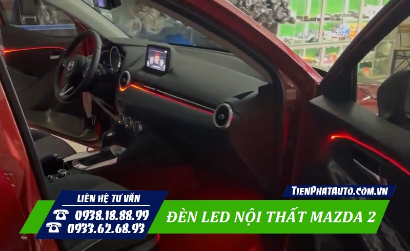 LED nội thất Mazda 2 là phụ kiện mà bạn không nên bỏ qua