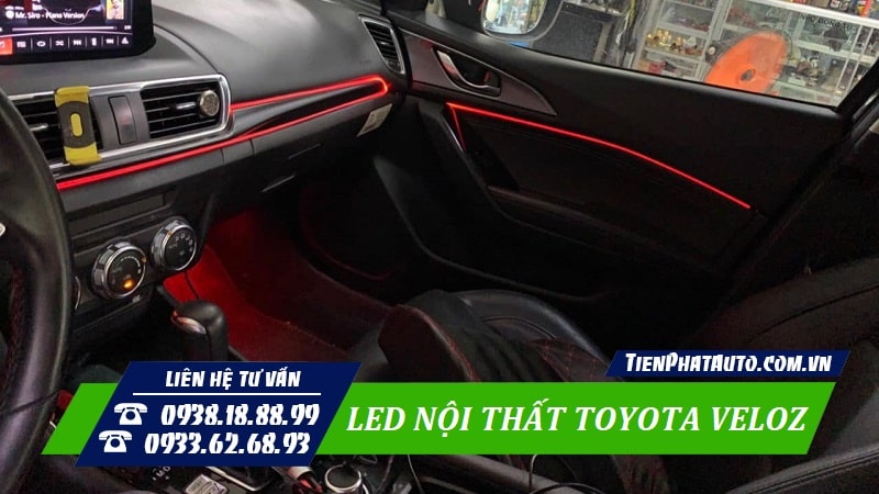 Tiến Phát Auto chuyên độ đèn LED nội thất cho xe Toyota Veloz Cross 2022