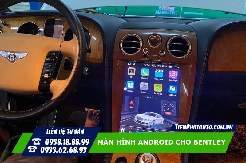 Lắp màn hình Android cho Bentley giúp mang lại nhiều trải nghiệm mới mẽ