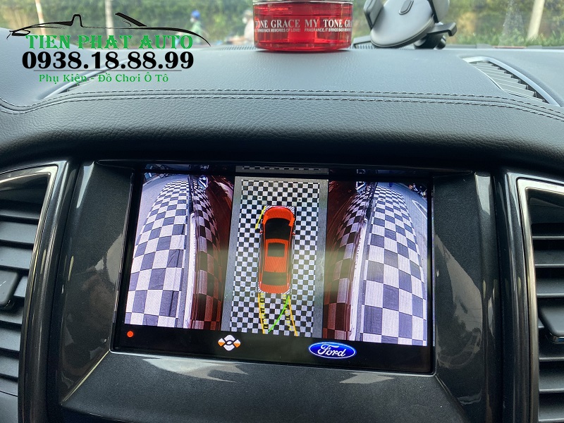  Màn hình hiển thị camera hai bên hông xe phía sau