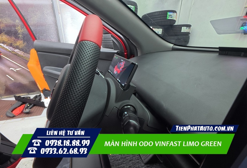 Chi phí giá lắp màn hình ODO Vinfast Limo Green vô cùng hợp lý
