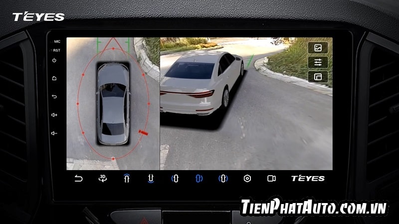 Tính năng camera 360 độ mới trên màn hình Teyes 360