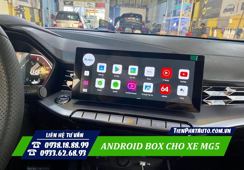 Android Box Cho Xe MG5