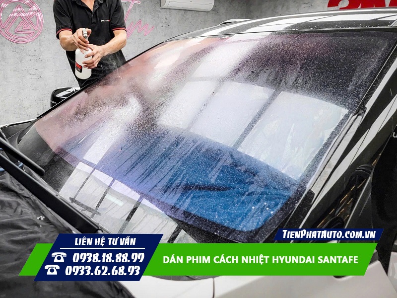 Dán Phim Cách Nhiệt Hyundai Santafe