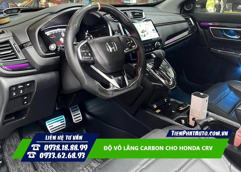 Độ Vô Lăng Carbon Honda CRV