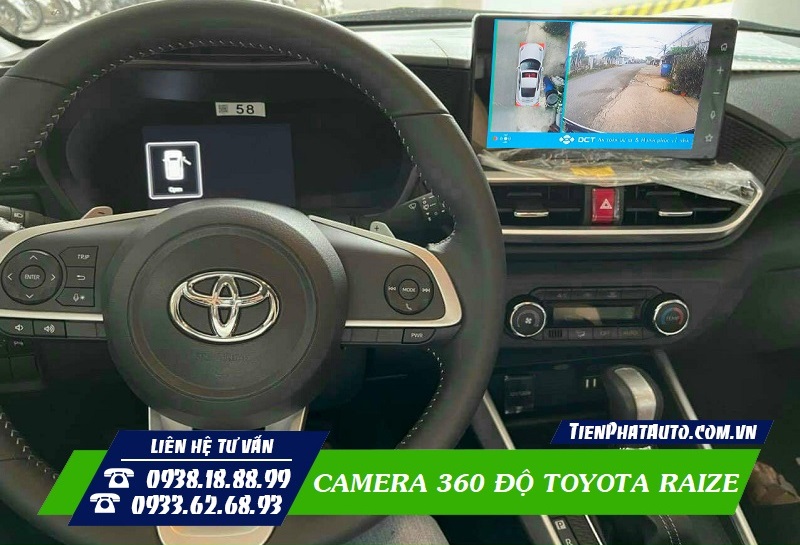 Lắp Camera 360 Độ Cho Toyota Raize