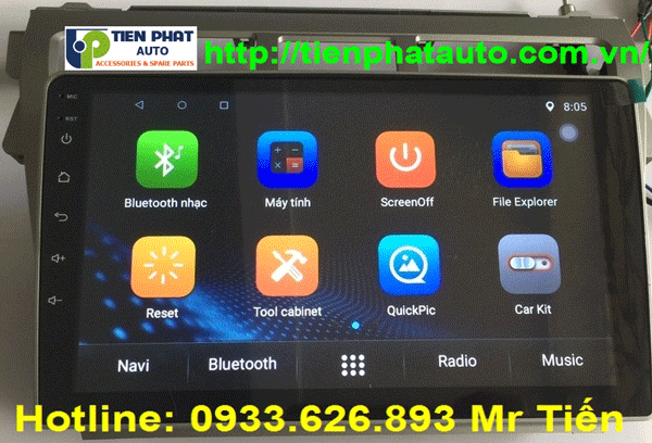 Lắp Đặt Màn Hình DVD Theo Xe Toyota Vios 2008-2013 Chạy Hệ Điều Hành Android 7.1