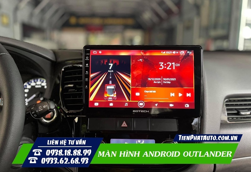 Màn Hình Android Mitsubishi Outlander