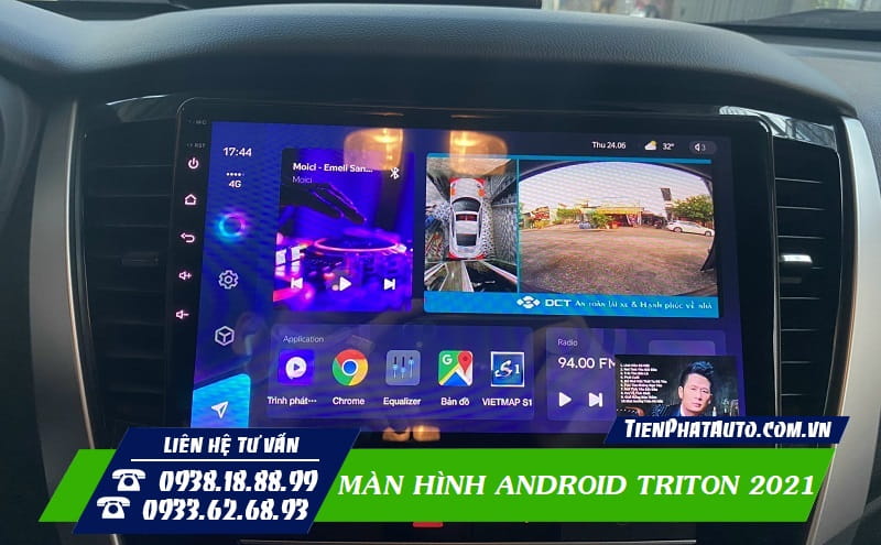 Màn Hình Android Mitsubishi Triton 2021